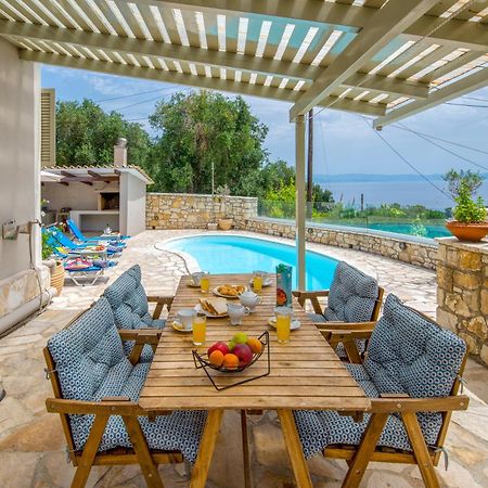 Loggos Seaview Cottage With Private Pool By Konnect Longos  Exterior photo
