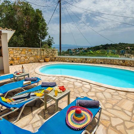 Loggos Seaview Cottage With Private Pool By Konnect Longos  Exterior photo